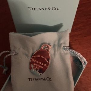 Tiffany & Co. Silver with Blue Splash Pendant